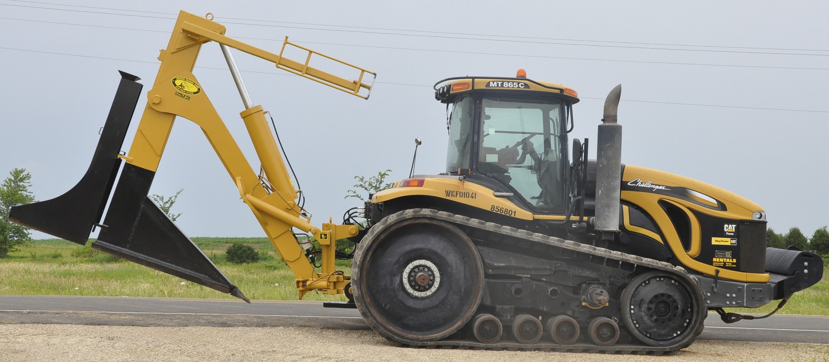 7 1/2' Frame Mounted Plow Johnson Drainage Plows