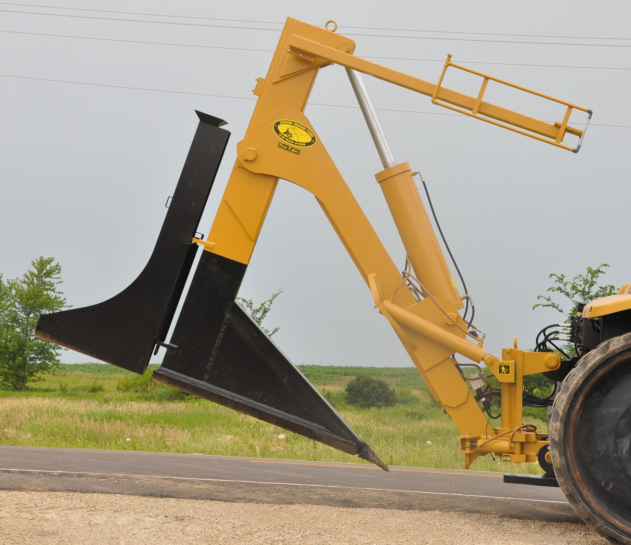7 1/2' Frame Mounted Plow Johnson Drainage Plows